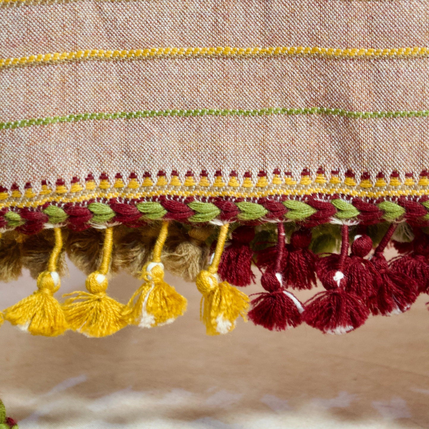 Pure Merino Wool Jaal Buti Mirror Stole 01 - Pinaachi