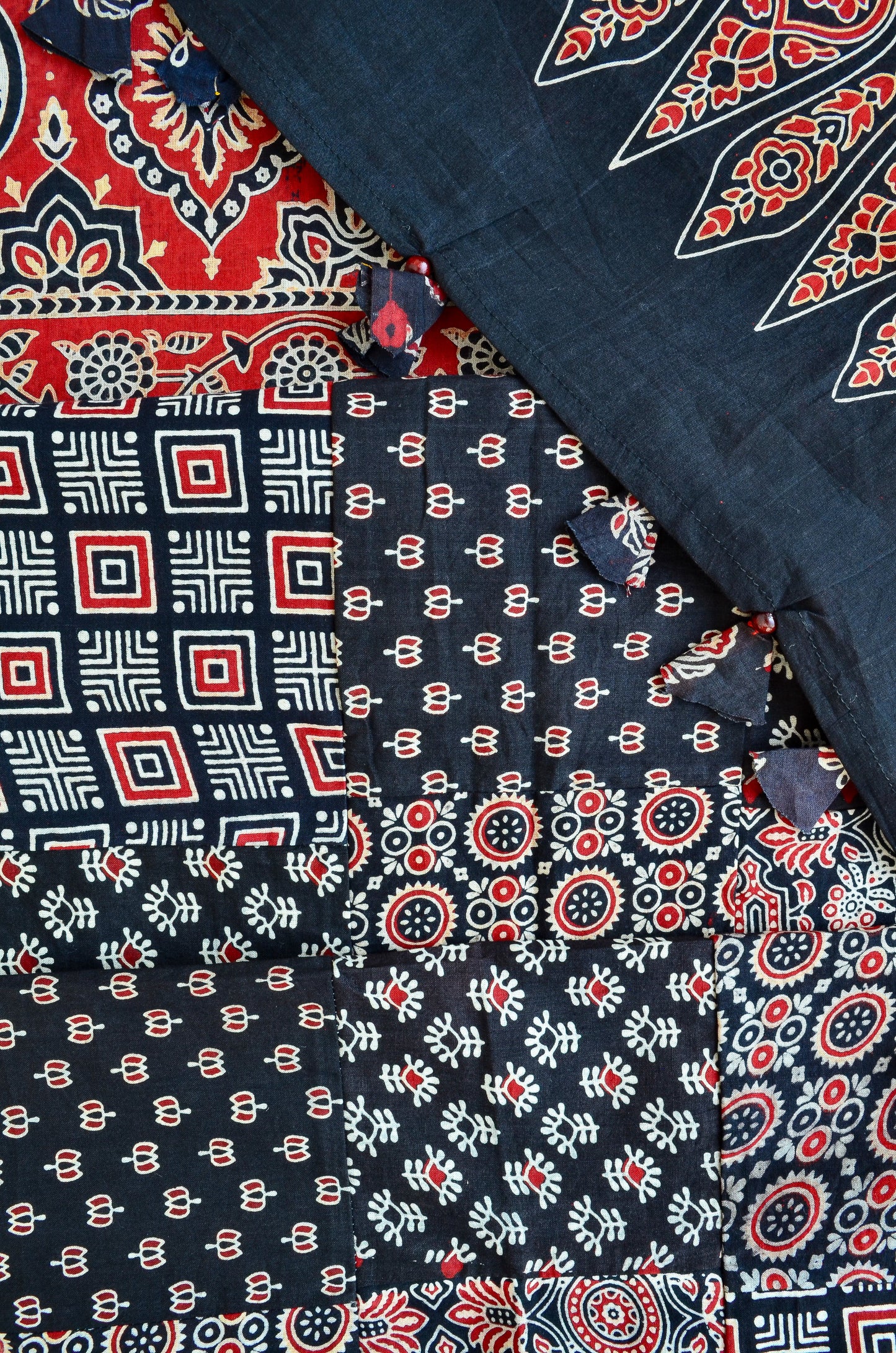 Ajrakh hand block printed dupatta featuring intricate patterns and vibrant colors for stylish outfits