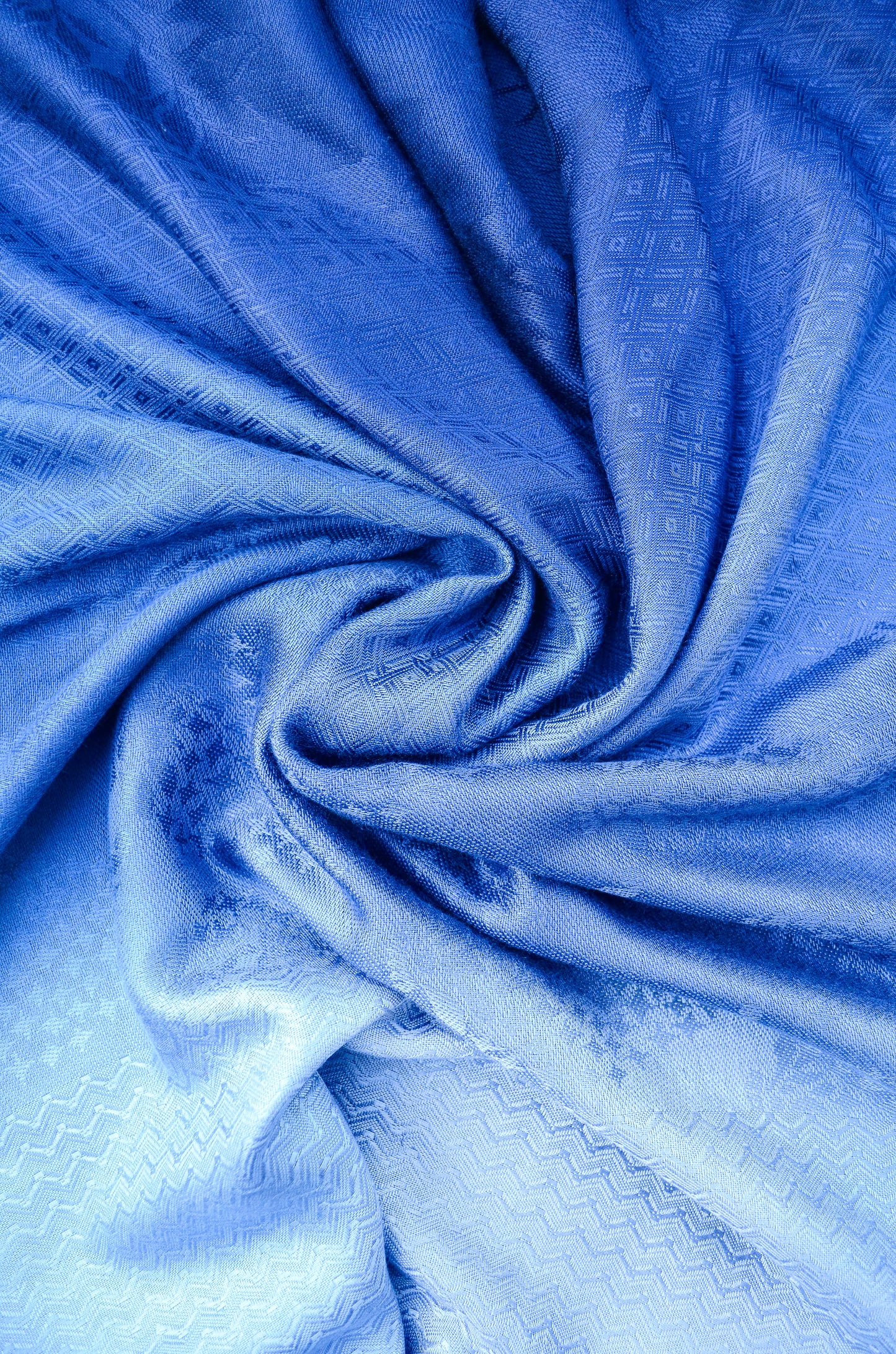 Pinaachi midnight blue jacquard stole featuring an elegant textured pattern for stylish layering