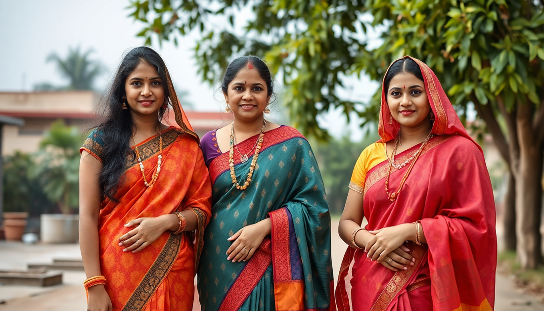 modern genz wearing sarees