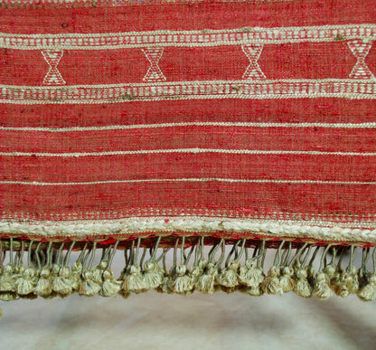 Pure Merino Wool & Tasar Silk Chaar Boti Design Stole - 03