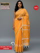Pinaachi Pakhi Handloom Orange Mulmul Cotton Jamdani Saree